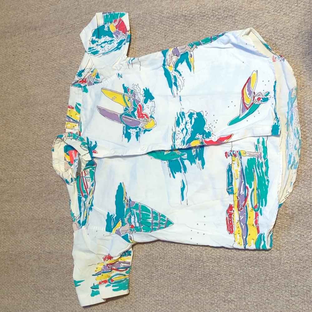 Youth merona surfer button down shirt size 10/12